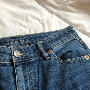 High waisted jeans